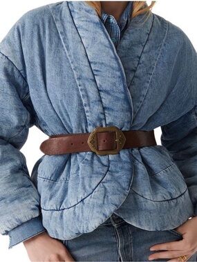 BA&SH Puff Cally Denim Jacket size 0